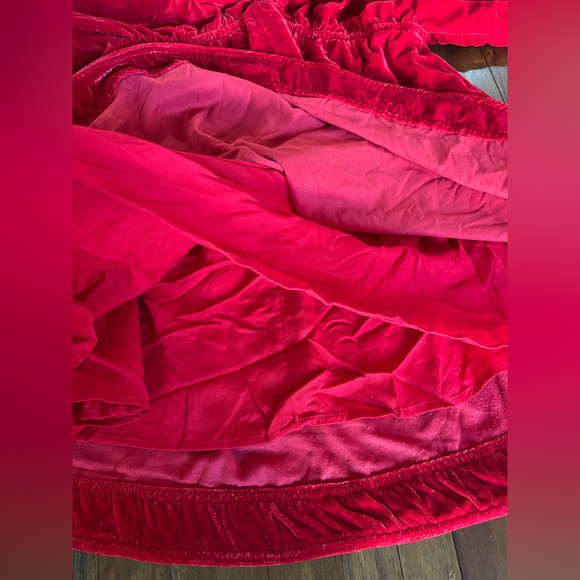 NEW Free people Portia mini dress red velvet small - Picture 4 of 8